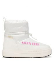Moon Boot Śniegowce Jr Park Tube Mid Glitter Wp 80D3440110 S Biały. Białe kozaki dziewczęce Moon Boot, bez wzorów, z materiału, bez obcasa, bez zapięcia. Za 859.99 zł.
