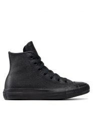 Converse Trampki Chuck Taylor All Star HI 135251C Czarny. Czarne trampki damskie Converse, bez wzorów, ze skóry, bez zapięcia. Za 239.99 zł.