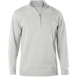 Pulower Kariban 1/4 Zip. Szare swetry klasyczne damskie KARIBAN, na zimę, bez kołnierzyka. Za 211.50 zł.