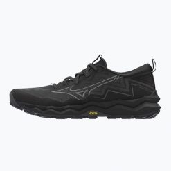 Buty do biegania damskie Mizuno Wave Daichi 9 GTX. Czarne obuwie sportowe damskie Mizuno, z syntetyku, bez zapięcia, do biegania, mizuno wave. Za 499.99 zł.