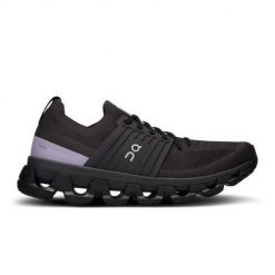 Buty do biegania damskie On Cloudswift 3. Czarne obuwie sportowe damskie On Running, z materiału, bez zapięcia, do biegania. Za 499.99 zł.
