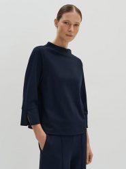 Someday Bluza w kolorze granatowym rozmiar: 38. Niebieskie bluzy damskie someday., bez wzorów, bez kaptura. Za 153.71 zł.