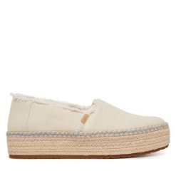 Espadryle Toms. Brązowe espadryle damskie TOMS, bez wzorów, bez obcasa. Za 419.99 zł.