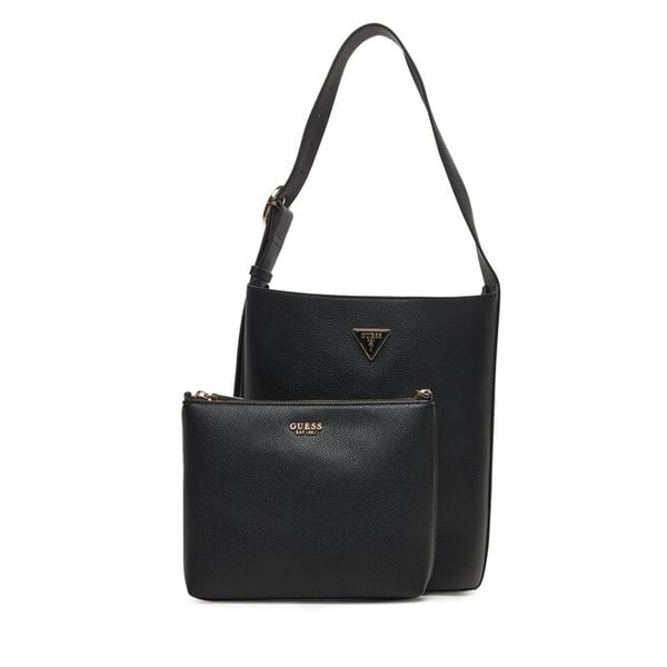 Torebka Guess. Czarne torebki klasyczne damskie Guess, bez dodatków. Za 349.99 zł.