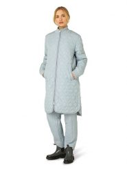 Ilse Jacobsen Płaszcz pikowany w kolorze błękitnym rozmiar: 38. Niebieskie płaszcze damskie Ilse Jacobsen, bez wzorów, bez kaptura. Za 217.99 zł.