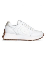 Liu Jo Skórzane sneakersy w kolorze białym rozmiar: 40. Białe obuwie sportowe damskie Liu Jo, z materiału, bez zapięcia. Za 303.95 zł.