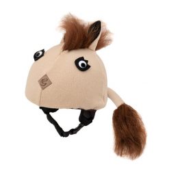 Czapka / nakładka na kask narciarski KOŃ. Czapki damskie Casco, na zimę, bez wzorów. Za 25.00 zł.