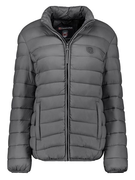 Canadian Peak Kurtka pikowana "Akitaleak" w kolorze antracytowym rozmiar: XXL. Czarne kurtki damskie Canadian Peak, xxl, bez wzorów, bez kaptura. Za 87.19 zł.