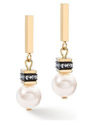 COEUR DE LION Kolczyki-wkrętki z perełkami Swarovski rozmiar: onesize. Białe kolczyki damskie COEUR DE LION, z perłą, ze stali. Za 171.68 zł.