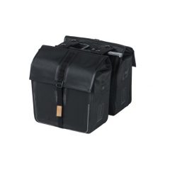 Rower – podwójna torba „Urban Dry MIK 2.0”. Czarne shopper bag BASIL, bez wzorów, bez dodatków. Za 543.50 zł.