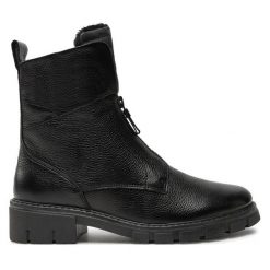 Botki Ara. Czarne botki damskie Ara, bez obcasa, na płaskiej podeszwie, bez zapięcia. Za 559.99 zł.