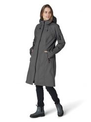 Ilse Jacobsen Płaszcz softshellowy w kolorze szarym rozmiar: 36. Szare płaszcze damskie Ilse Jacobsen, bez wzorów, bez kaptura. Za 351.45 zł.