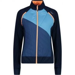 Kurtka trekkingowa damska CMP 30A2276. Niebieskie kurtki damskie CMP, m, bez wzorów, z softshellu, bez kaptura. Za 259.99 zł.