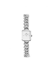 Daniel Wellington Zegarek Jolie Chain 15 DW00100834 Srebrny. Szare, analogowe zegarki damskie Daniel Wellington, srebrne. Za 809.99 zł.