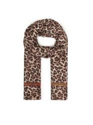 Guess Szal AW5349 MOD03 Brązowy. Brązowe szaliki damskie Guess, z aplikacjami, z materiału. Za 199.99 zł.