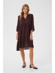 Kaffe Sukienka w kolorze brązowym rozmiar: 42. Brązowe sukienki damskie Kaffe, bez wzorów, z wiskozy, klasyczne, bez ramiączek. Za 130.99 zł.