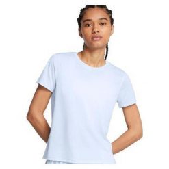 Koszulka do biegania damska Under Armour Launch. Niebieskie koszulki damskie Under Armour, xs, bez wzorów, bez kołnierzyka, bez ramiączek. W wyprzedaży za 125.00 zł.