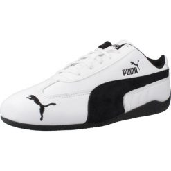 Kapcie PUMA YELLOW SPEEDCAT LTHR Biały. Białe kapcie damskie Puma, z materiału. Za 317.99 zł.