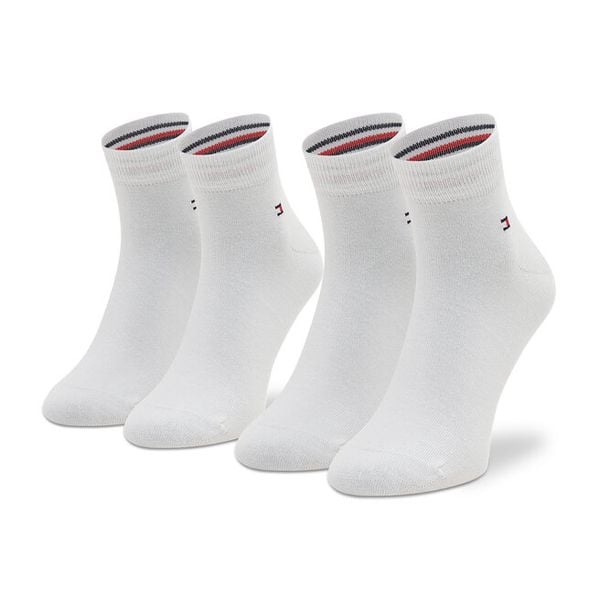 Skarpety krótkie Tommy Hilfiger. Białe skarpetki damskie Tommy Hilfiger, bez wzorów. Za 49.99 zł.