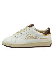 GANT Footwear Skórzane sneakersy w kolorze biało-beżowym rozmiar: 41. Białe obuwie sportowe damskie GANT Footwear, bez zapięcia. Za 259.13 zł.