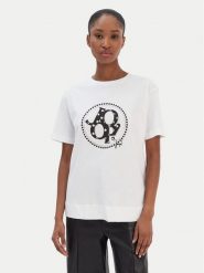 JOOP! T-Shirt Tammi 30100822 Biały Regular Fit. Białe t-shirty damskie Joop!, bez wzorów, z bawełny, bez kołnierzyka. Za 369.99 zł.