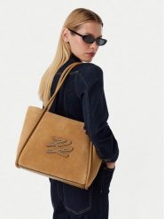 KARL LAGERFELD Torebka B3W30037 Brązowy. Brązowe shopper bag KARL LAGERFELD, bez wzorów, ze skóry, bez dodatków. Za 1,399.00 zł.