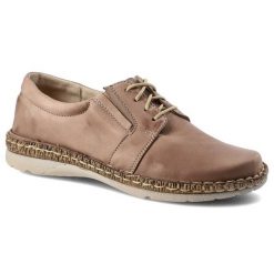 Półbuty damskie Wasak, z miękkiej skóry naturalnej licowej i na płaskim obcasie, cappuccino, 537. Brązowe półbuty damskie Wasak, bez wzorów, ze skóry, bez obcasa, na płaskiej podeszwie, bez zapięcia. Za 237.99 zł.