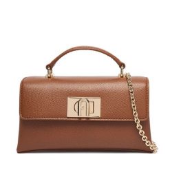 Torebka Furla. Brązowe torebki wieczorowe damskie Furla, bez wzorów, bez dodatków. Za 1,104.00 zł.