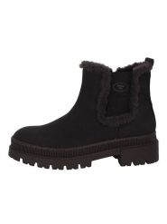 Tom Tailor Botki w kolorze czarnym rozmiar: 39. Czarne botki damskie Tom Tailor, bez obcasa, bez zapięcia. Za 161.82 zł.