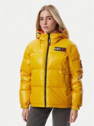 Tommy Jeans Kurtka puchowa Alaska DW0DW23802 Żółty Oversize. Żółte kurtki damskie Tommy Jeans, s, bez wzorów, z jeansu, bez kaptura. Za 1,299.00 zł.