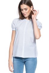 DAMSKA KOSZULA KRÓTKI RĘKAW MUSTANG ELSA BASIC BLOUSE 1009453 11723. Koszule damskie Mustang, s, bez wzorów, bez kołnierzyka, bez ramiączek. W wyprzedaży za 49.99 zł.