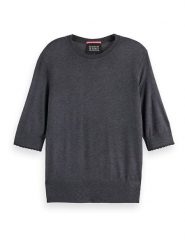 Scotch & Soda Sweter w kolorze antracytowym rozmiar: XL. Czarne swetry klasyczne damskie Scotch & Soda, xl, bez kołnierzyka. Za 193.24 zł.