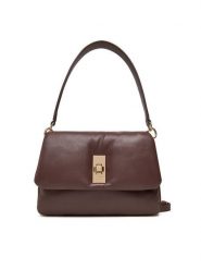 Tommy Hilfiger Torebka Soft Leather Conv Crossover AW0AW17638 Brązowy. Brązowe torebki klasyczne damskie Tommy Hilfiger, ze skóry, bez dodatków. Za 889.99 zł.