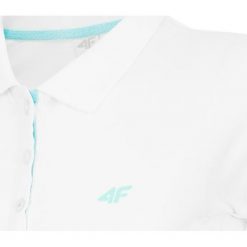 Koszulka polo damska TSD017 - biały. Białe koszulki sportowe damskie 4F, z bawełny. W wyprzedaży za 54.99 zł.