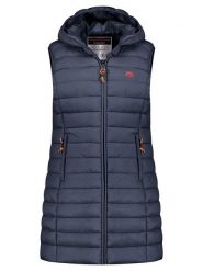 Geographical Norway Kamizelka pikowana "Vatikolor" w kolorze granatowym rozmiar: XL. Niebieskie kamizelki damskie Geographical Norway, xl, bez wzorów, bez kaptura. Za 144.45 zł.