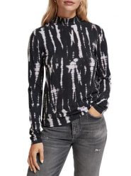Scotch & Soda Koszulka w kolorze czarnym rozmiar: M. Czarne bluzki damskie Scotch & Soda, m, bez wzorów, bez kołnierzyka, bez ramiączek. Za 87.81 zł.