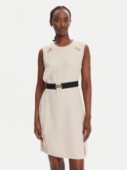 Liu Jo Sport Sukienka codzienna TA5139 TS923 Beżowy Regular Fit. Brązowe sukienki damskie Liu Jo Sport, bez wzorów, z syntetyku, sportowe, bez ramiączek. Za 569.99 zł.