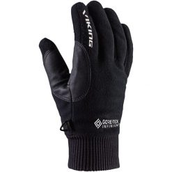 Rękawiczki multifunkcyjne dla dorosłych Viking Solano GORE-TEX. Czarne rękawiczki damskie Viking, bez wzorów, z gore-texu. Za 125.63 zł.