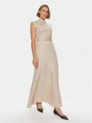 IVY OAK Sukienka letnia Manila IO117612 Beżowy Regular Fit. Brązowe sukienki damskie IVY & OAK, bez wzorów, z lyocellu, bez ramiączek. Za 829.99 zł.