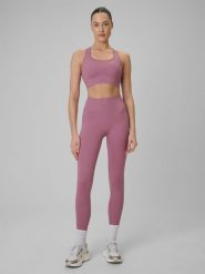 4F Legginsy treningowe bezszwowe damskie - różowe M/L. Czerwone legginsy damskie 4F, l, bez wzorów, z dzianiny, z podwyższonym stanem. Za 119.99 zł.