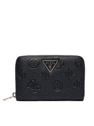 Guess Portfel Cresidia II Slg SWPD98 88140 Czarny. Czarne portfele damskie Guess, z aplikacjami, ze skóry. Za 259.99 zł.