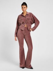 Lee Kurtka sztruksowa w kolorze bordowym rozmiar: M. Czerwone kurtki damskie Lee, m, bez wzorów, ze sztruksu, bez kaptura. Za 217.99 zł.