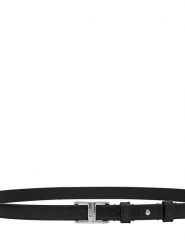 Liebeskind Berlin Skórzany pasek w kolorze czarnym - dł. 85 cm rozmiar: onesize. Czarne paski damskie Liebeskind Berlin, bez wzorów, z materiału. Za 167.28 zł.