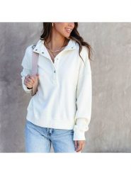 Milan Kiss Bluza w kolorze kremowym rozmiar: S. Brązowe bluzy damskie Milan Kiss, s, bez wzorów, bez kaptura. Za 161.34 zł.