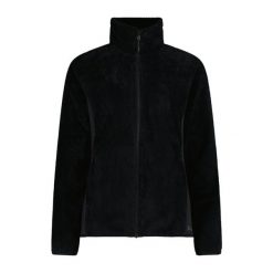 Bluza polarowa damska CMP 35P1566 Jacquard Highloft. Czarne bluzy damskie CMP, bez wzorów, z polaru, bez kaptura. Za 249.99 zł.