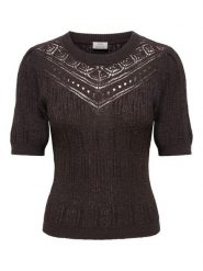 JDY Sweter "Desha" w kolorze brązowym rozmiar: XS. Brązowe swetry klasyczne damskie JDY, xs, bez kołnierzyka. Za 99.95 zł.