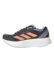 Adidas Buty "Adizero Boston 11" w kolorze antracytowym ze wzorem do biegania rozmiar: 36. Czarne obuwie sportowe damskie Adidas, bez zapięcia, do biegania. Za 376.45 zł.