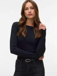 Vero Moda Koszulka w kolorze czarnym rozmiar: XL. Czarne bluzki damskie Vero Moda, xl, bez wzorów, z bawełny, bez kołnierzyka, bez ramiączek. Za 69.99 zł.