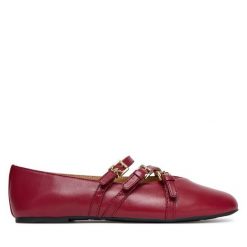 Baleriny MICHAEL Michael Kors. Czerwone balerinki damskie MICHAEL Michael Kors, bez wzorów. Za 599.99 zł.