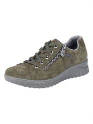 Rieker Sneakersy w kolorze khaki rozmiar: 42. Brązowe obuwie sportowe damskie Rieker, z materiału, bez zapięcia. Za 176.08 zł.